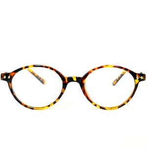 Brown tortoise oval reading glasses 175 magnification.